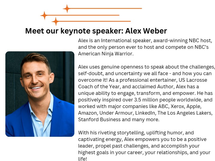 Photo and bio of Alex Weber, keynote speaker