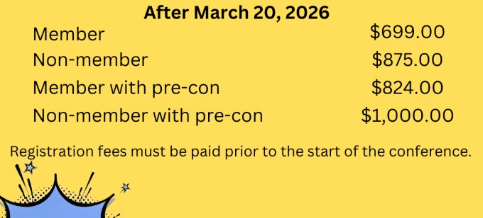 Prices for the conference 