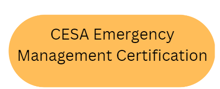 Button with words "CESA Emergency Management Certification"